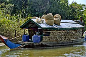 From Siem Reap to Battambang - boat trip along the river Stung Sangker, houseboat